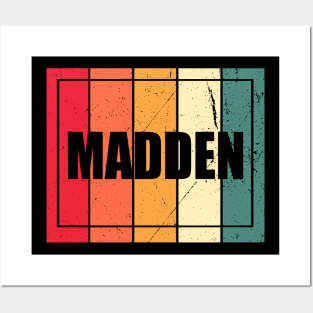 Great Gift Madden For Name Vintage Styles Christmas 70s 80s 90s Posters and Art